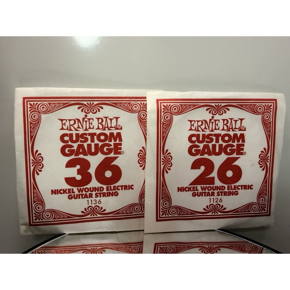 Ernie Ball Custom Gauge 36 & 26 Nickel Wound Electric Guitar Strings